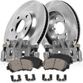 Callahan BRAKE PARTS Front Brake Kit For 1995 1996 1997 1998 1999 2000 2001 2002 2003 2004 Toyota Tacoma [5 Lug Models] Replacement Brake Rotors and Ceramic Brake Pads with Calipers