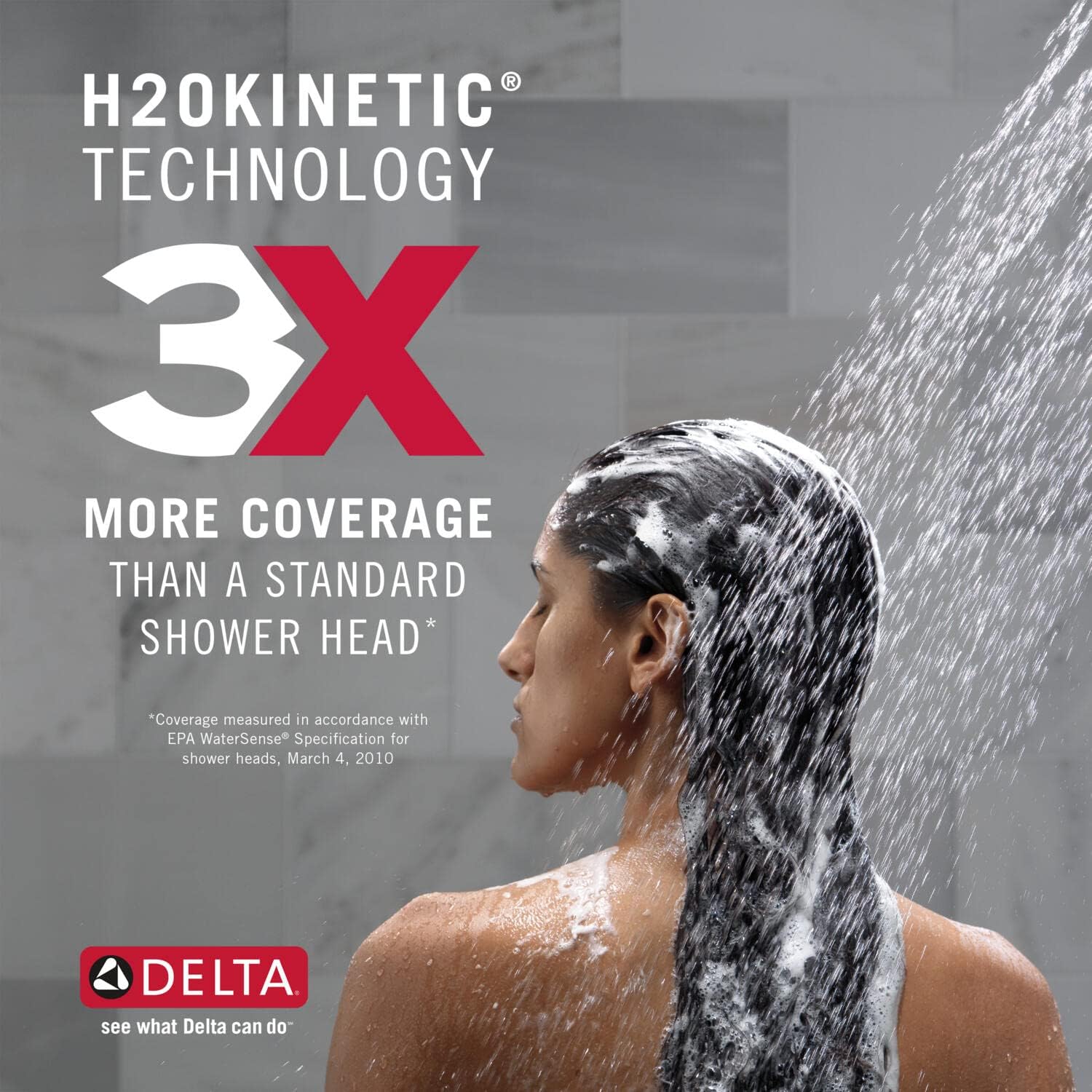 Delta Faucet Trinsic 14 Series Gold Shower Faucet with H2Okinetic Shower Head, Shower Faucet Set, Shower Trim Kit, Brushed Gold Shower Fixtures, Champagne Bronze T14258-CZ (Valve Not Included)