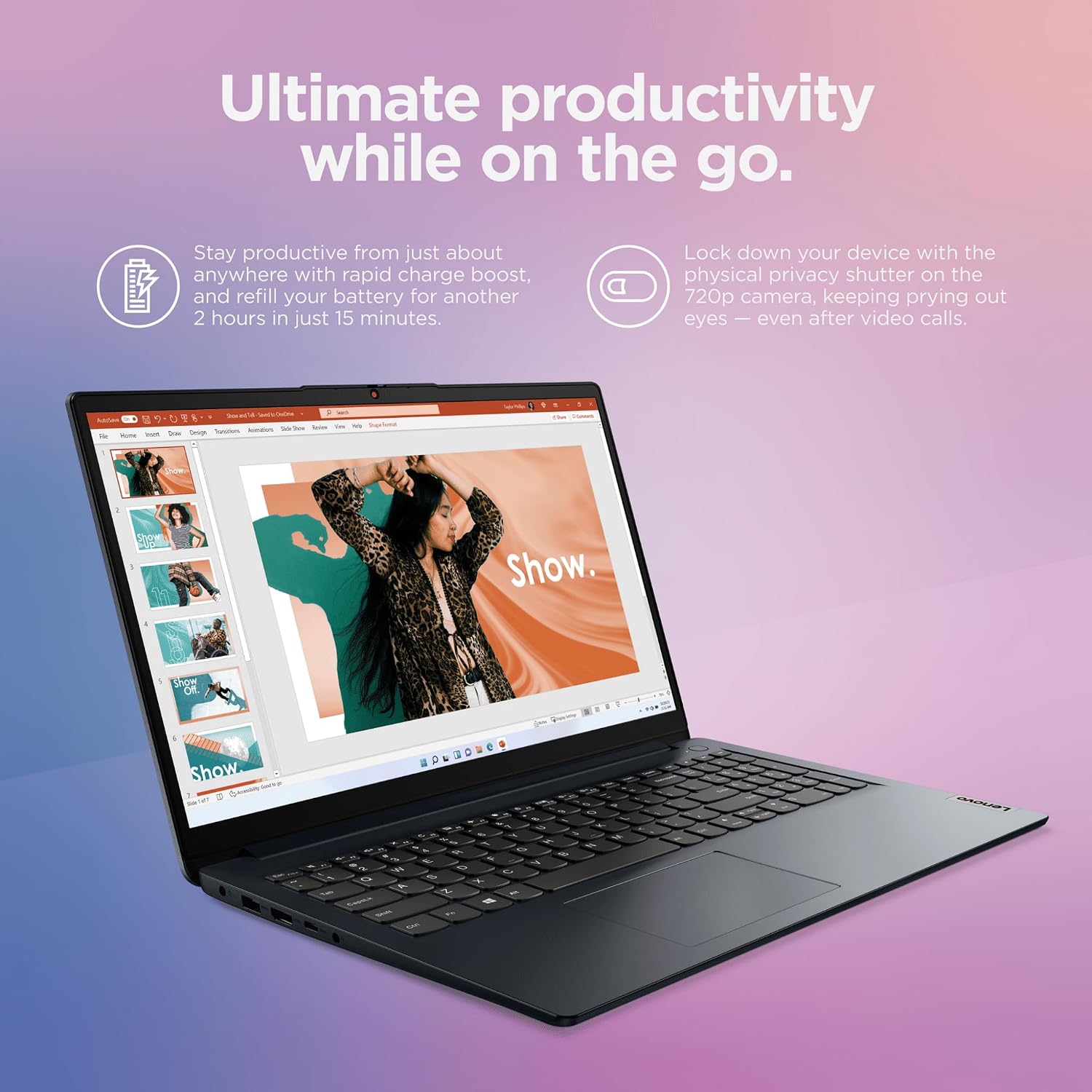 Lenovo IdeaPad Laptop Computer 2025, 15.6' FHD Touchscreen, 10-Core Intel i5, Intel Iris Xe Graphics, 16GB RAM, 1TB Storage (512GB SSD + 500GB Ext), MarxsolAccessory, Win 11 Pro, Lifetime Office 2024