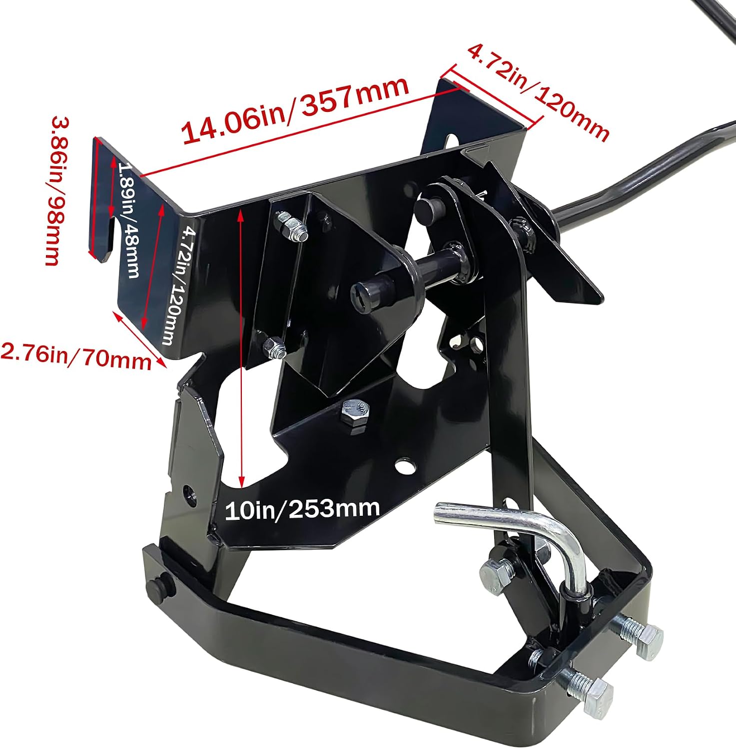 Garden Tractor Sleeve Hitch Attachment Rear Mount Compatible with Craftsman T200 T300 Series/Cub Cadet Riding Lawn Mower Tractors with 23' Or Larger Rear Tires for Husqvarna 585607901