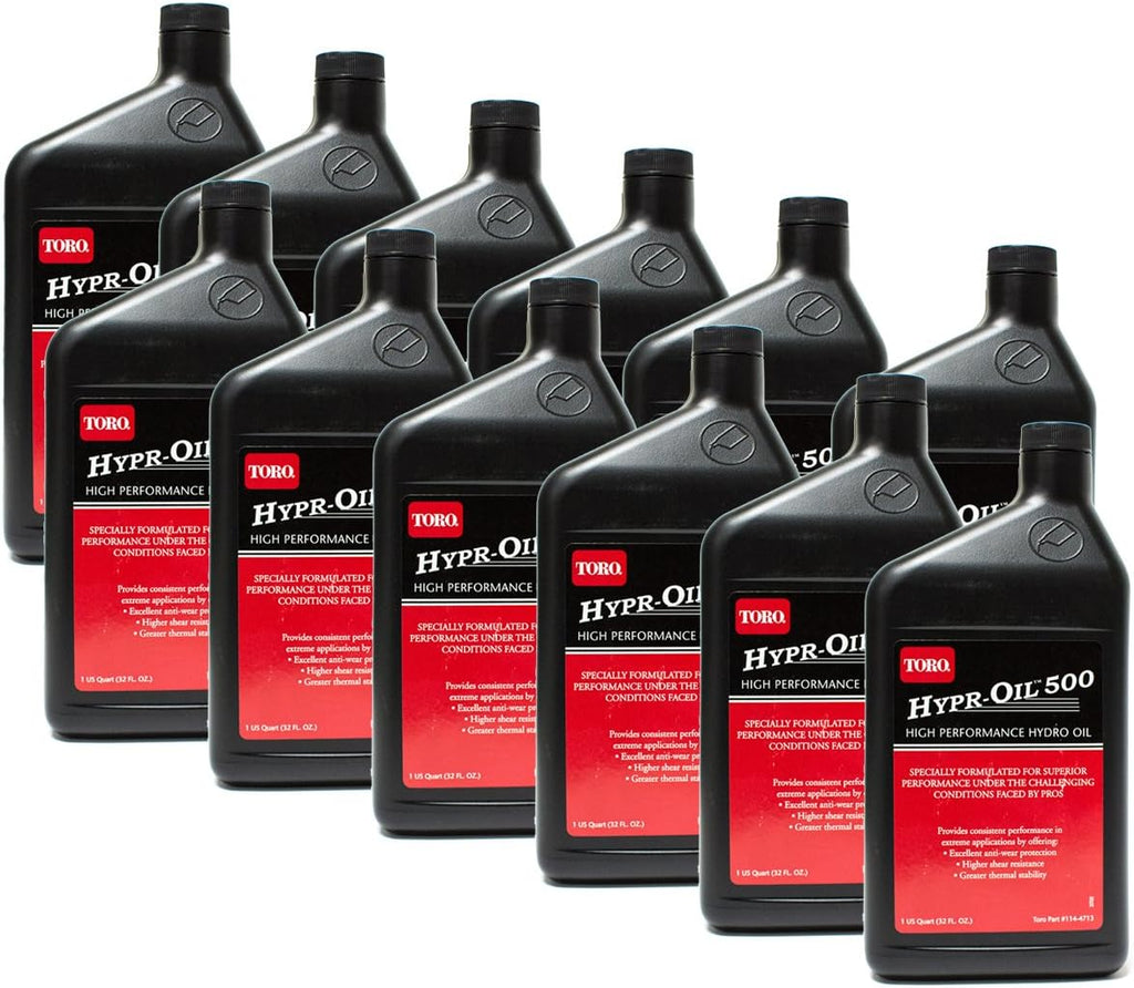 Toro 12PK Hypr-Oil 500 114-4713 Hydro Oil 1 Quart Zero Turn Lawn Mowers