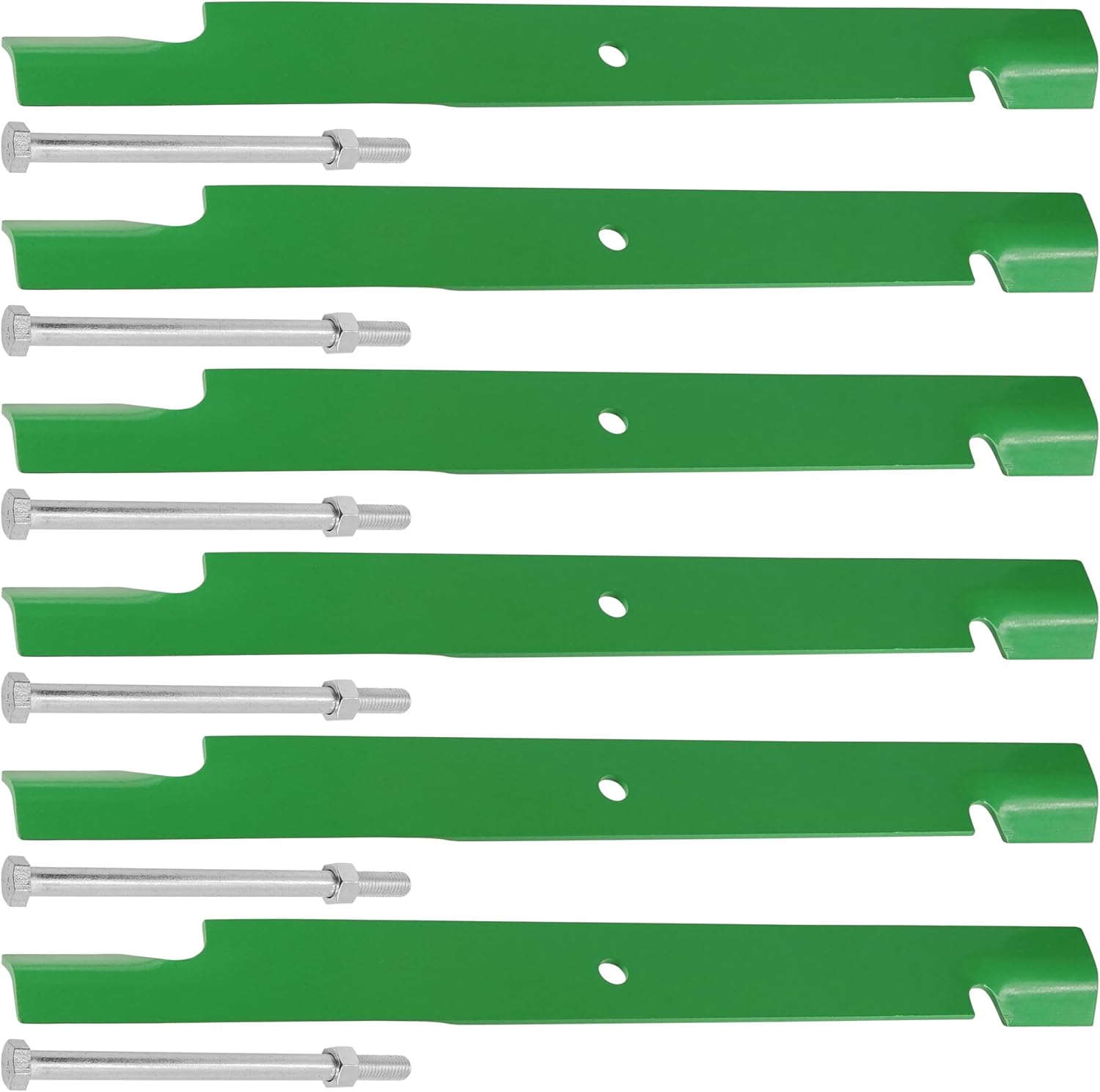 Caltric 48112 482882 481709 481701 0400141 04001-41 72' Deck Blades with Bolts Compatible with Scag