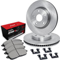 R1 Concepts Front Brake Kit Fits 2017-2019 Honda CR-V| Optimum Oep Pads, Blank Rotors| Hardware| 12.3' Front
