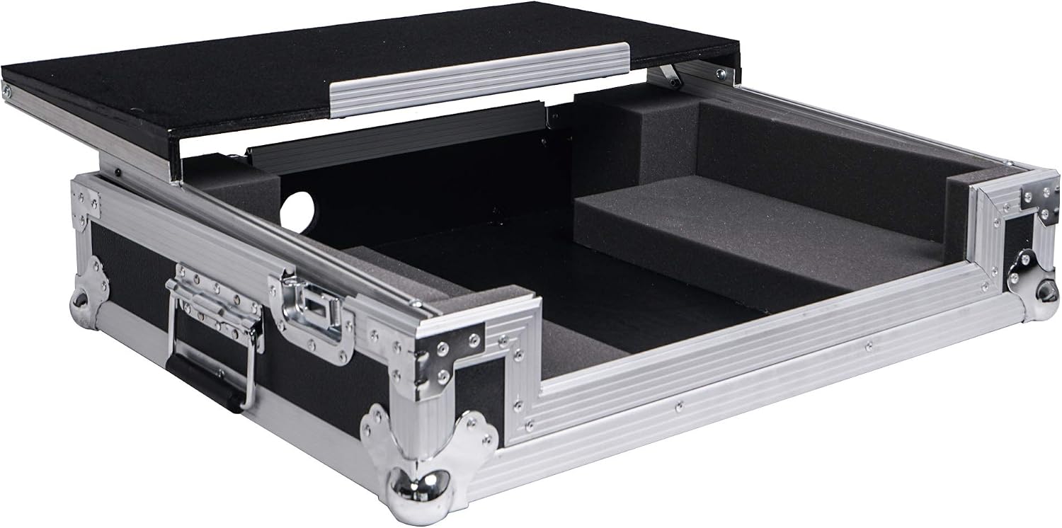 Sound Town DJ Controller Road Case w/Sliding Laptop Stand, Fits Pioneer DDJ-SR2 (STRC-SRLT)