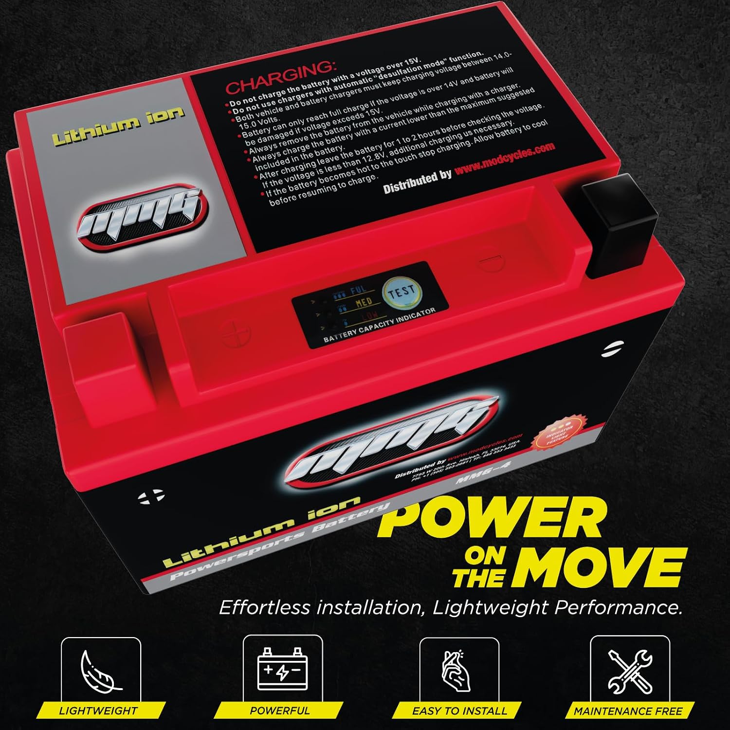 MMG Motorcycle Battery Lithium Ion (YTZ12S-CCA 300)