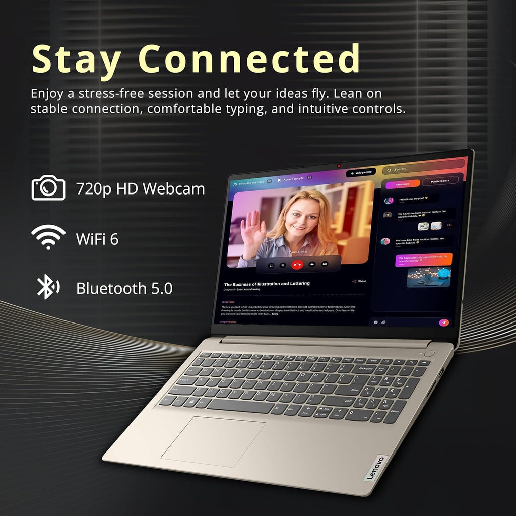 Lenovo Premium Series IdeaPad Laptop | Latest Model | 12GB RAM | 256GB SSD | 1 Year Office 365 w/ 1TB Cloud Storage | Intel Core | 15.6' | Numeric Keypad | WiFi 6 | Win 11 | w/WOWPC Recovery USB