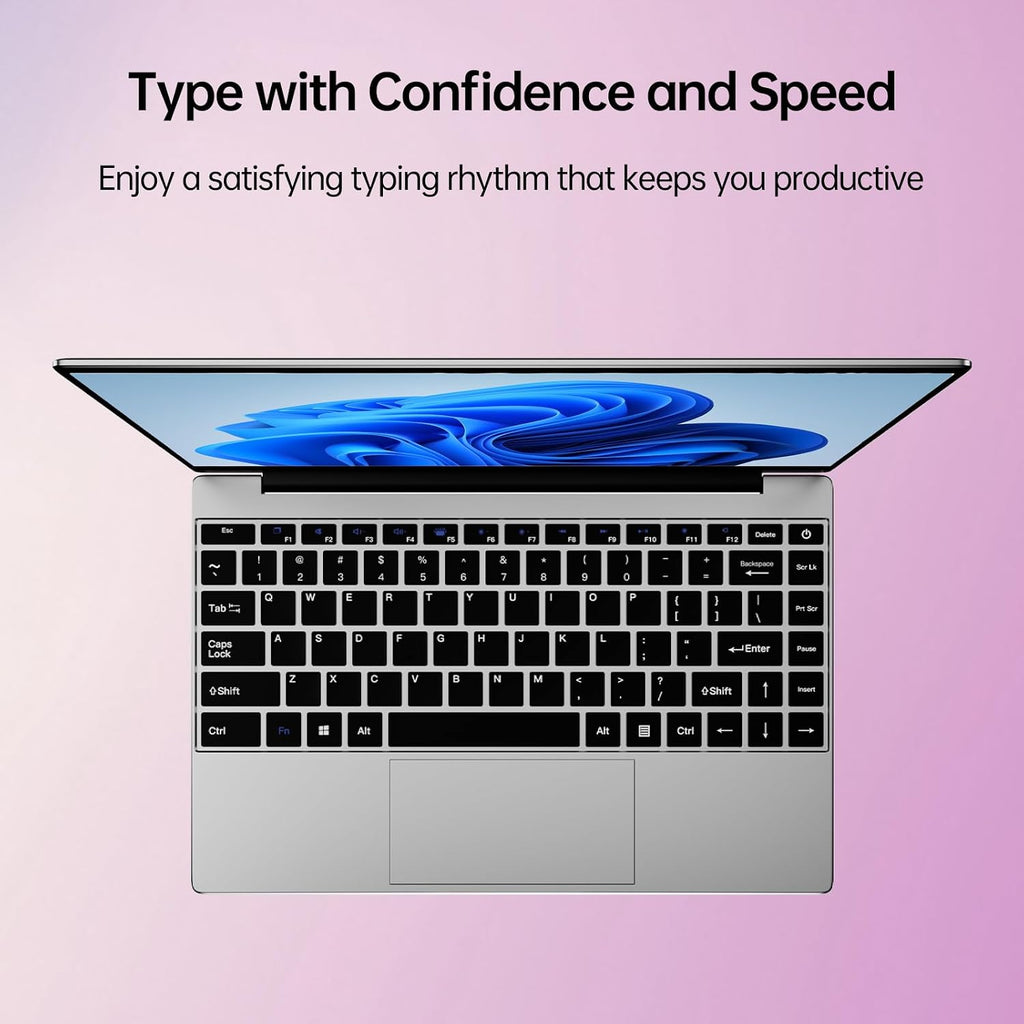 2026 Latest 14'' Laptop Compatible with Windows 11, i3-6100U Processor, 8GB RAM, 256GB SSD, 32GB+2TB Expandable, 1080p FHD IPS Display, USB3.2 Gen1, WiFi5, Bluetooth5, Mini-HDMI, TF Card Slot, Silver