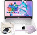 HP Flagship Everyday Laptop Computer - Win 11 Pro & AI-Powered 1-Y Office 365 • Intel Quad-Core(up to 3.4GHz) • Long Battery • 16G RAM • 128G UFS • w/256G SD Card & DVD Drive for Student & Business
