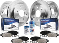 Detroit Axle - Brake Kit for 2005 2006 Infiniti QX56 Nissan Armada Titan Brake Rotors and Ceramic Brakes Pads Front and Rear Replacement