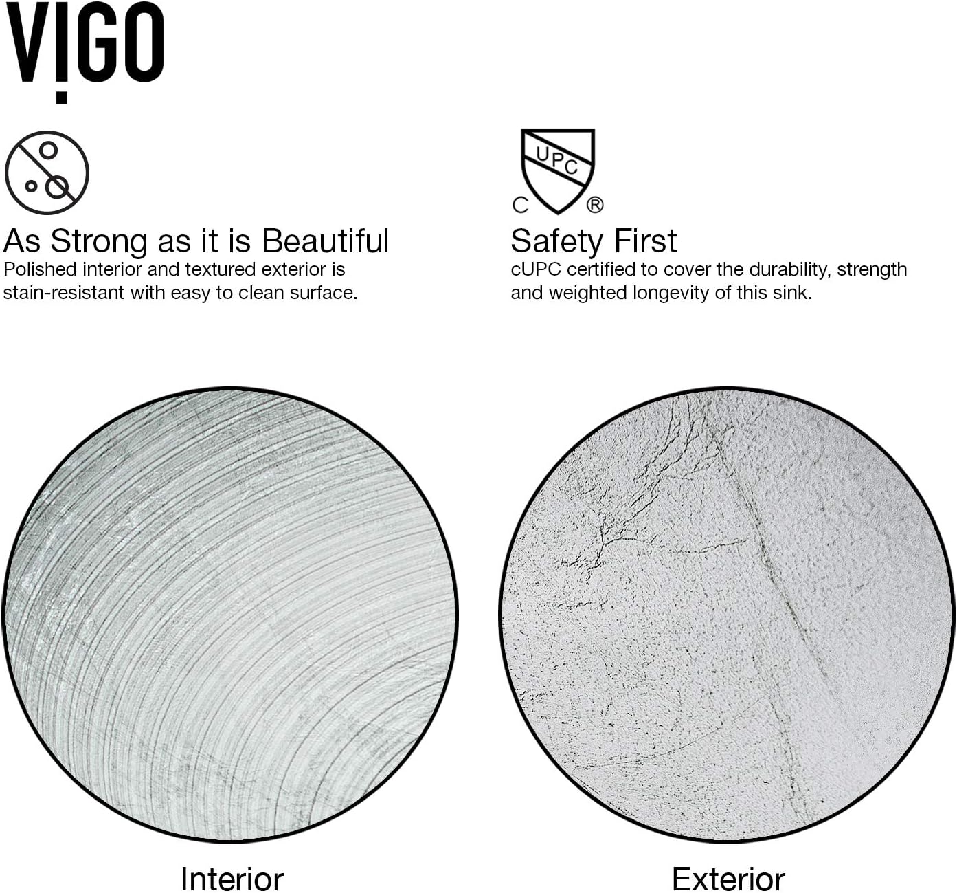 Vigo Vessel Sink Silver - 17' Artistic Round Bowl Sink for Bathrooms, Tempered Glass Above Counter Bathroom Sink with NonStickShield, QuickDrain & TempGuard, Modern Luxury Design