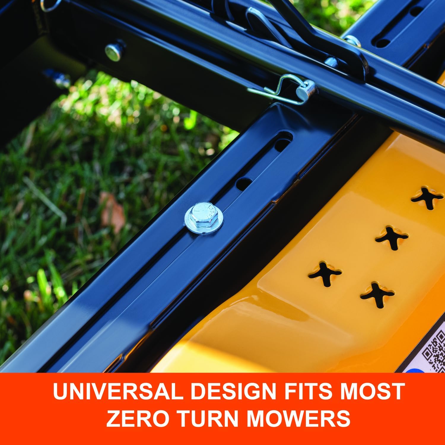 Agri-Fab 45-0629 48' Zero Turn Riding Lawn Mower Front Mount Dethatcher Attachment; 24 Durable Spring Tines, Penetrates and Turns Up Dried Grass, Weeds