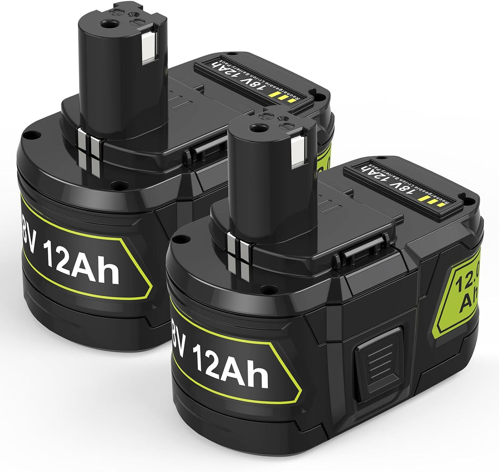Futurebatt 18V 12ah Replacement Battery for Ryobi P108 P103 P104 P105 P107 P102 P109 P122 for Ryobi ONE+ 18-Volt Tools Battery