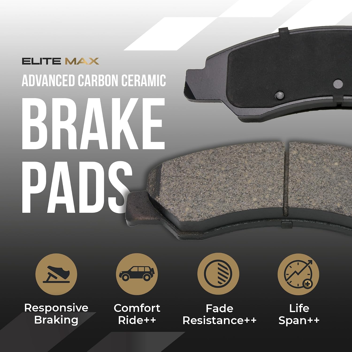 Max Advanced Brakes Front & Rear Brake Kit Compatible With 2011-2014 Nissan Murano Compatible With Infiniti QX70 Q70 Replacement Drilled Slotted Black Coated Disc Brake Rotors and Ceramic Brake Pads