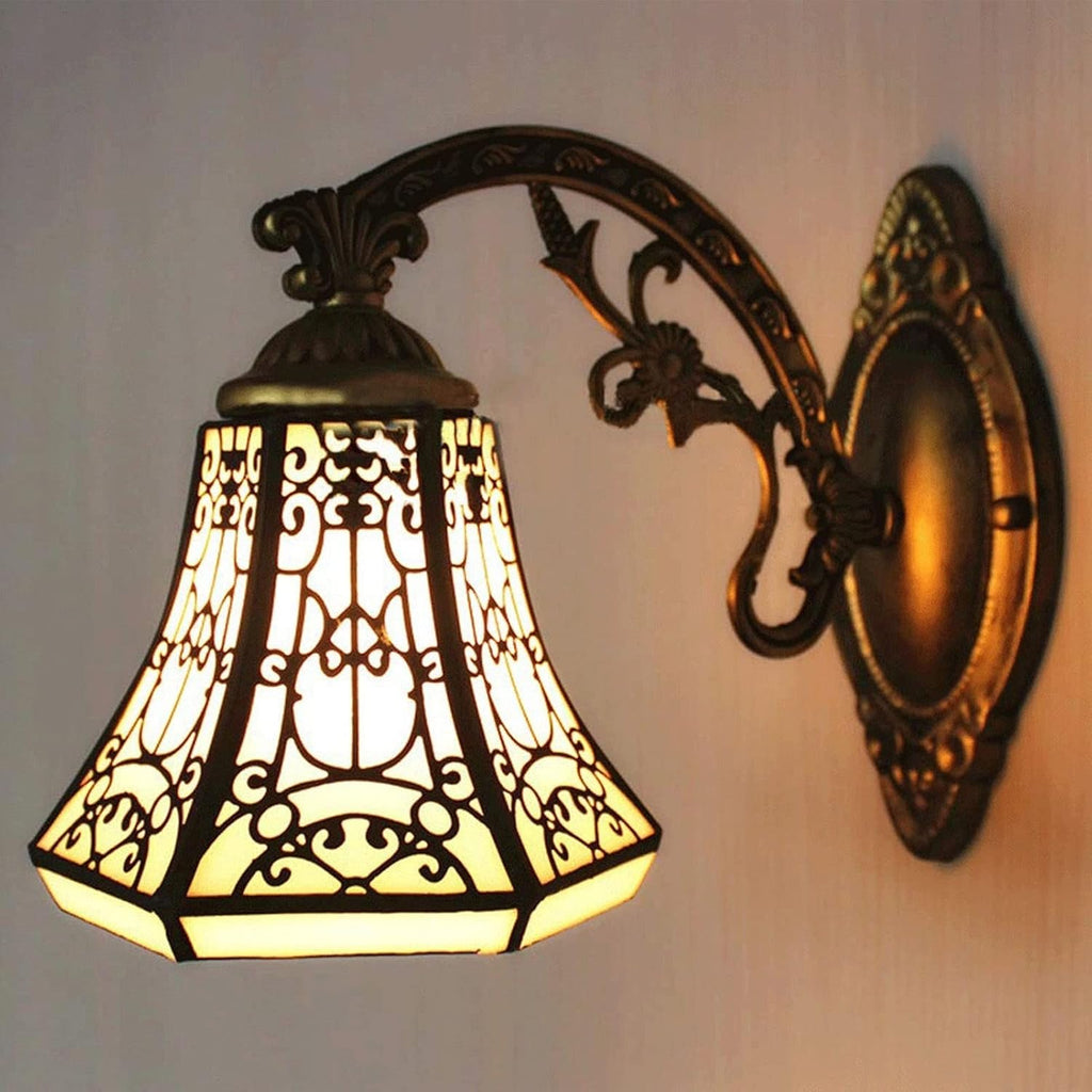 Wall Lamps & Sconces Single-headed wall light made of wrought iron in European style, black handwoven lamps and lanterns simple and beautiful bedside lamp classic living room bedroom bathroom lamp