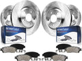 Detroit Axle - 8pc Brake Kit for 2007-2010 BMW X5 2008 X6, Disc Brakes Rotors Ceramic Brake Pads with Hardware Replacement: 13.70' inch Front and 13.58' inch Rear Rotor