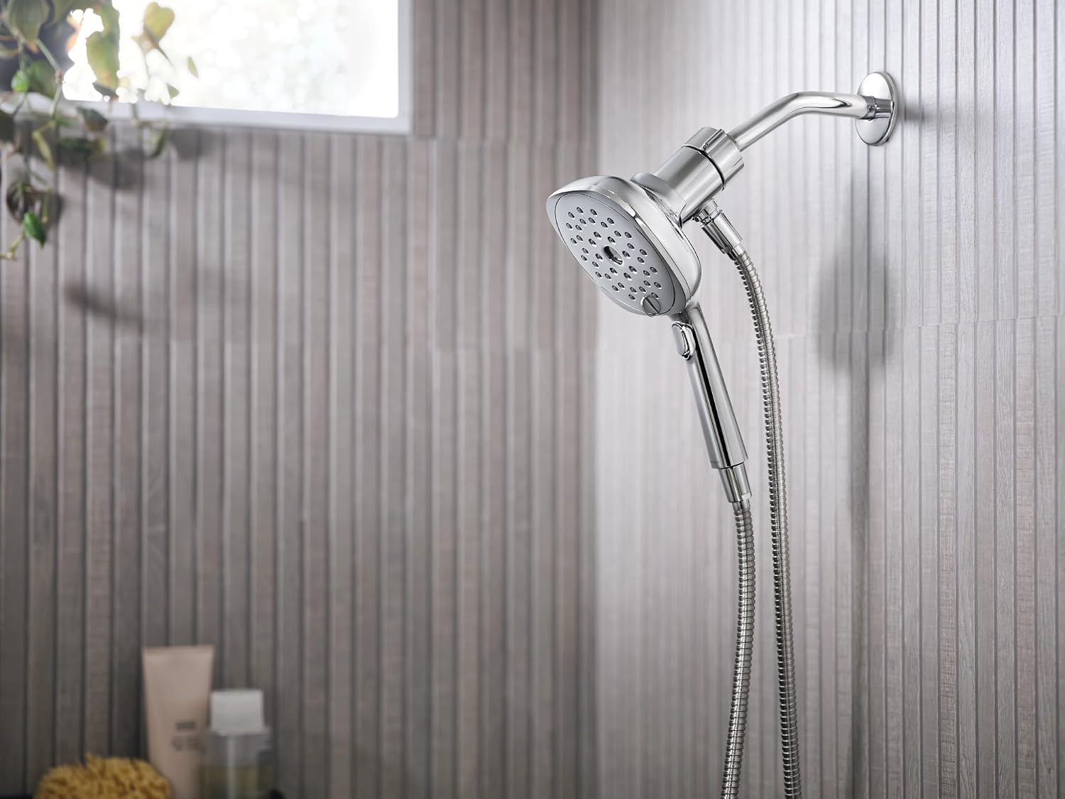 Moen Verso Infiniti Dial Square Handheld Shower, 5-Inch Diameter Spray Head, Chrome, 220H5