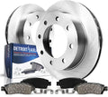 Detroit Axle - Front Brake Kit for 2012-2021 Nissan NV1500 NV2500 NV3500, 14.17' inch Disc Brake Rotors Ceramic Brakes Pads 2013 2014 2015 2016 2017 2018 2019 2020 Replacement