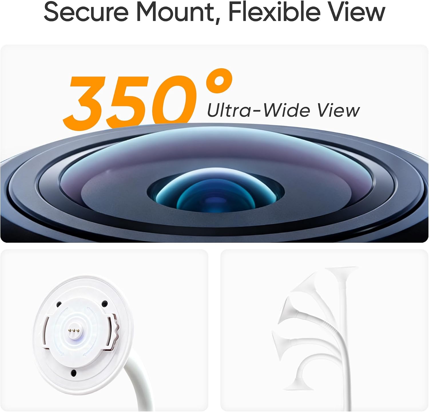 Monai Smart WiFi Baby Monitor - 3K HD Baby Camera with 7 AI Features, Pan-Tilt, 6X Zoom & Eye-Safe 950nm Night Vision, Instant Alerts for Cry/Sound/Sleep/Face, Local Storage, No Monthly Fee