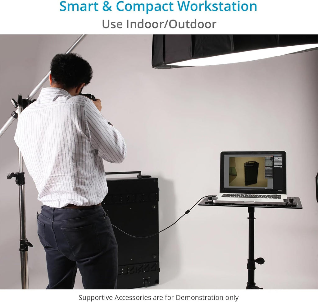 PROAIM Pro Universal Laptop Workstation for Tethered Shooting. Laptop Height Range up to 25.4 mm. (PP-WKST-01)