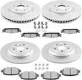 SCITOO CB5Z1125A,120.61102,54171;54166 ATD1508C,D1508-8715 8G1Z 2C026-A,54125 ATD1377C,D1377-8488 Front Rear Brake Pads and Rotors Fit For 2011-2018 For Ford Explorer,2012-2017 For Ford Flex