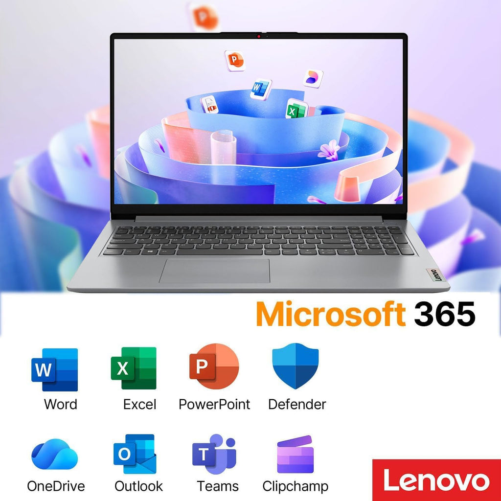 Lenovo IdeaPad 15.6' FHD Laptop for Home & Students, Intel Celeron N6000, 8GB RAM, 128GB eMMC, Up to 10-Hour Battery, Windows 11, Office 365 with 1TB Cloud, 1-Year ADP, Bundle with PCO Laptop Cooler