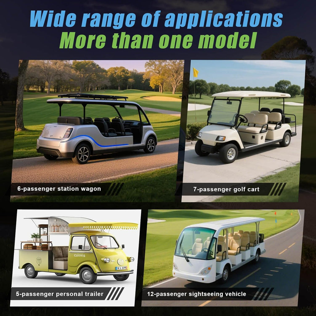 105AH 72V (73.6V) Lithium Golf Cart Battery, 800A Peak, with 83.9V 15A Fast charger and LCD Touch Screen,Built-in 200A BMS and BlueTooth, Max 7.728kWh Energy, 8000+ Deep Cycle, Perfect for Golf Carts