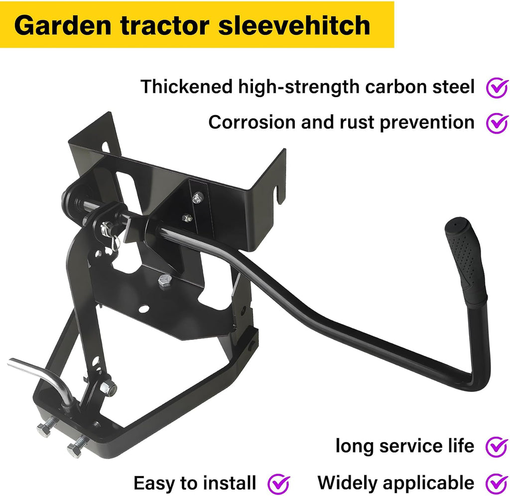 Garden Tractor Sleeve Hitch Attachment Rear Mount 585607901 Fit for H usqvarna Craftsman T300 T200 Series for with 23' Or Larger Rear Tires Cub Cadet Riding Lawn Mower Tractors