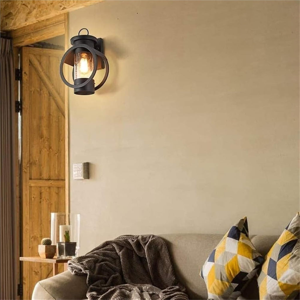 Wall Lamp Retro Outdoor Waterproof Wrought Iron Antique Lights Sconce Balcony Aisle Exterior Mount Fixture Luxury