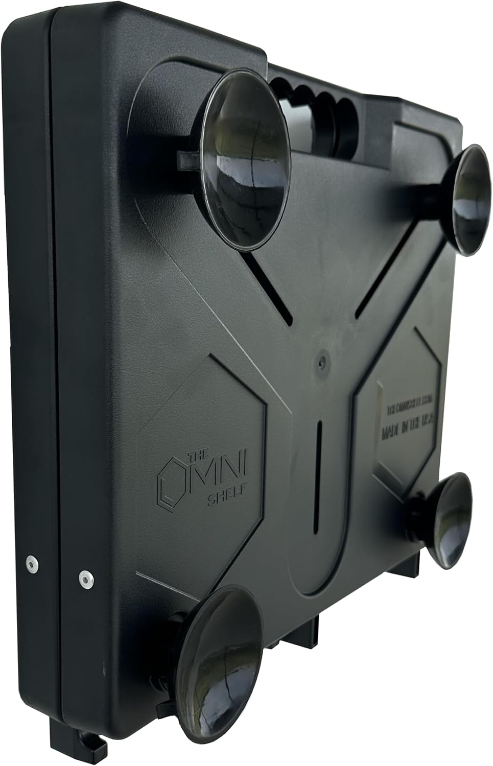 The Omni Shelf Portable Workstation, Magnets & Suction Cups, Laptop Stand & Tool Holder, 40 lb. Capacity, Hands-Free, 17' x 15' x 3' (Model # OS-MS)