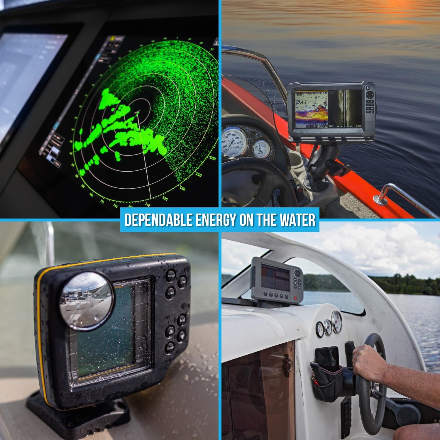 Mighty Max Battery MM-G24M, 12V 90Ah, Group Size 24M Deep-Cycle Marine AGM, Dual-Purpose Starting & Deep Discharge, 550 CCA, 700 MCA, 145 RC, Spill-Proof Maintenance-Free Battery