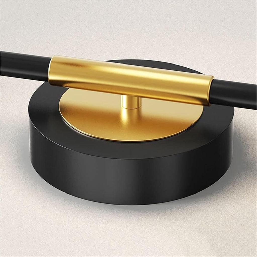 Modern Wall Sconces, Indoor Decor Black Wall Lamps for Bedroom, Tri-Color Dimmable Metal Wrought Iron Spherical Wall Light Fixtures, for Living Room Cafe Bathroom