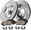 Callahan Brake Parts Front Brake Kit For Chevrolet Colorado 2015-20 | GMC Canyon 2015-20 - Disc Rotors with Ceramic Brake Pads + Hardware, EBYK028372