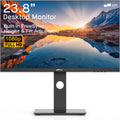 New Mobile Pixels 23.8'' Computer Monitor, 75Hz FHD1080P IPS Monitors with VESA Mounting, Rotatable, Height/Tilt Adjustment for Ergonomic Viewing, Frameless, Anti-Glare, Gaming Monitor with FreeSync
