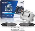 Detroit Axle - Front Brake Kit for 2005-2008 Ford F-150 Lincoln Mark LT Disc Brake Caliper w/Bracket Ceramic Brake Pads w/Hardware 2006 2007 Replacement