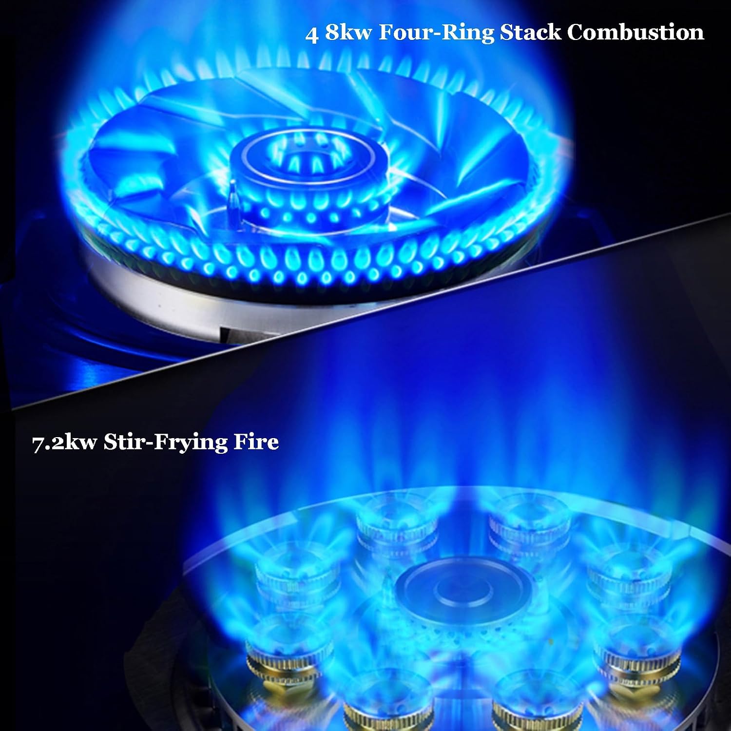 Tempered GlassGas Cooktop,Desktop/Built-in Gas Cooktop 2 Burners,Timed Off,Flameout Protection,Suitable for Apartments,Indoor 24566 BTU (Size : NG)