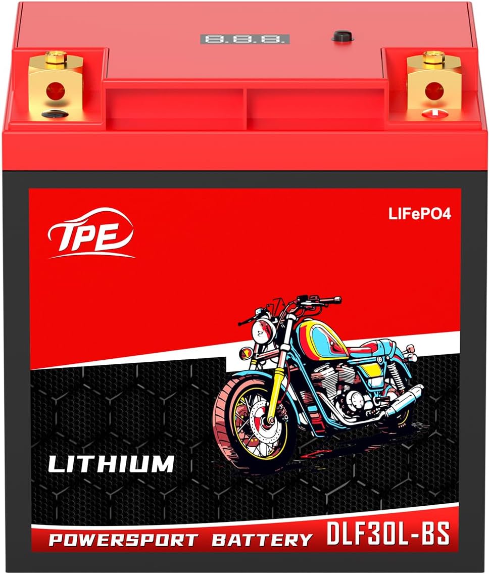 TPE YTX30L-BS Lithium Powersports Battery 12V 14AH 720A Lithium Motorcycle LiFePO4 Battery DLF30L-BS
