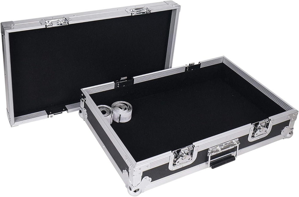 Sound Town Heay-Duty Plywood Gutiar Pedal board ATA Road Case with Pedal Mounting Tape Fastener, Interior: 24.7' x 14' (STRC-PD1)