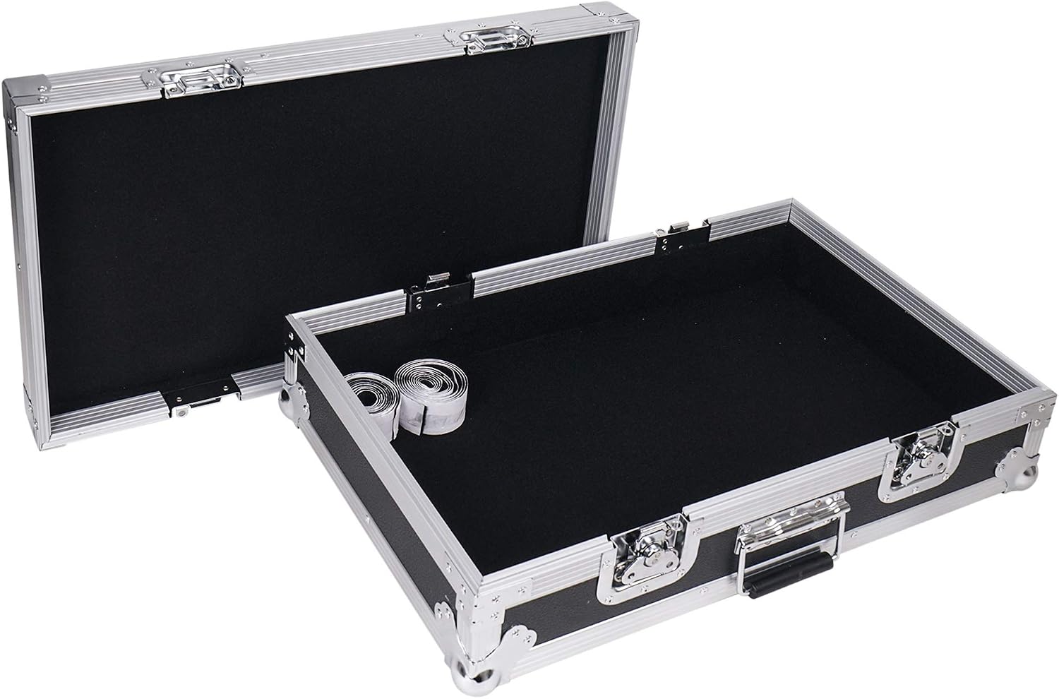Sound Town Heay-Duty Plywood Gutiar Pedal board ATA Road Case with Pedal Mounting Tape Fastener, Interior: 24.7' x 14' (STRC-PD1)