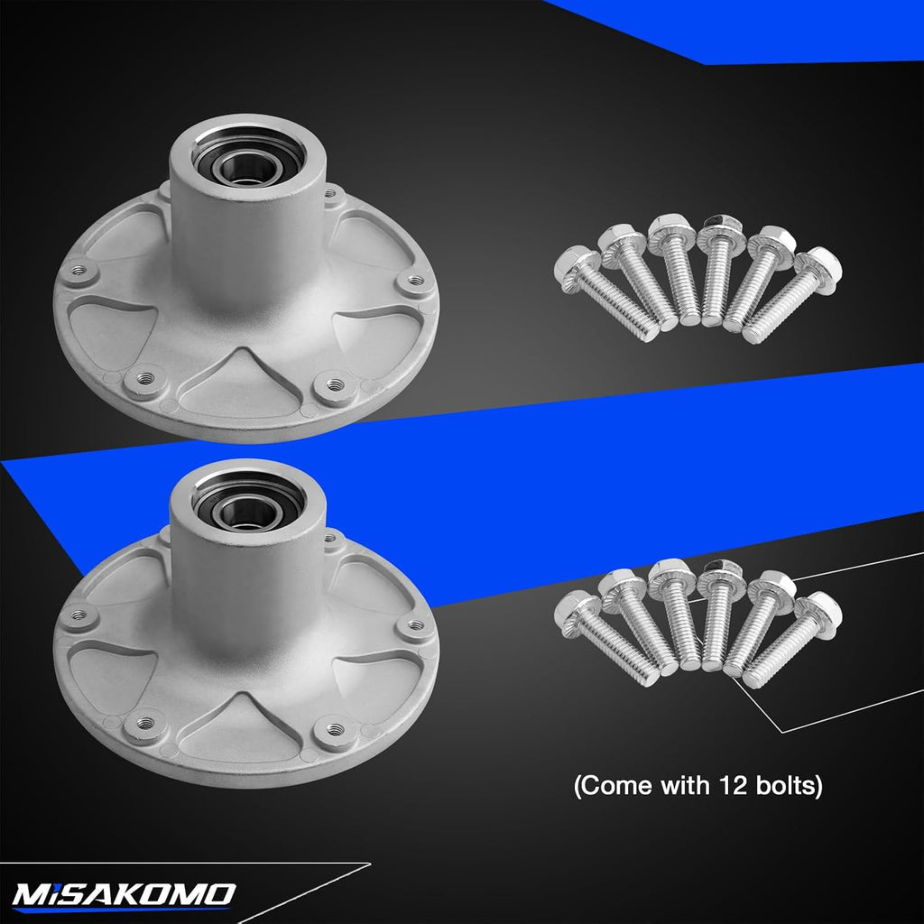 2 PCS Lawn Mower Deck Blade Spindle Assembly Compatible with Toro Z-Master Zero Turn ZTR Riding Lawn Mower Titan HD TimeCutter HD Replace 120-5477 115-9693 117-1250
