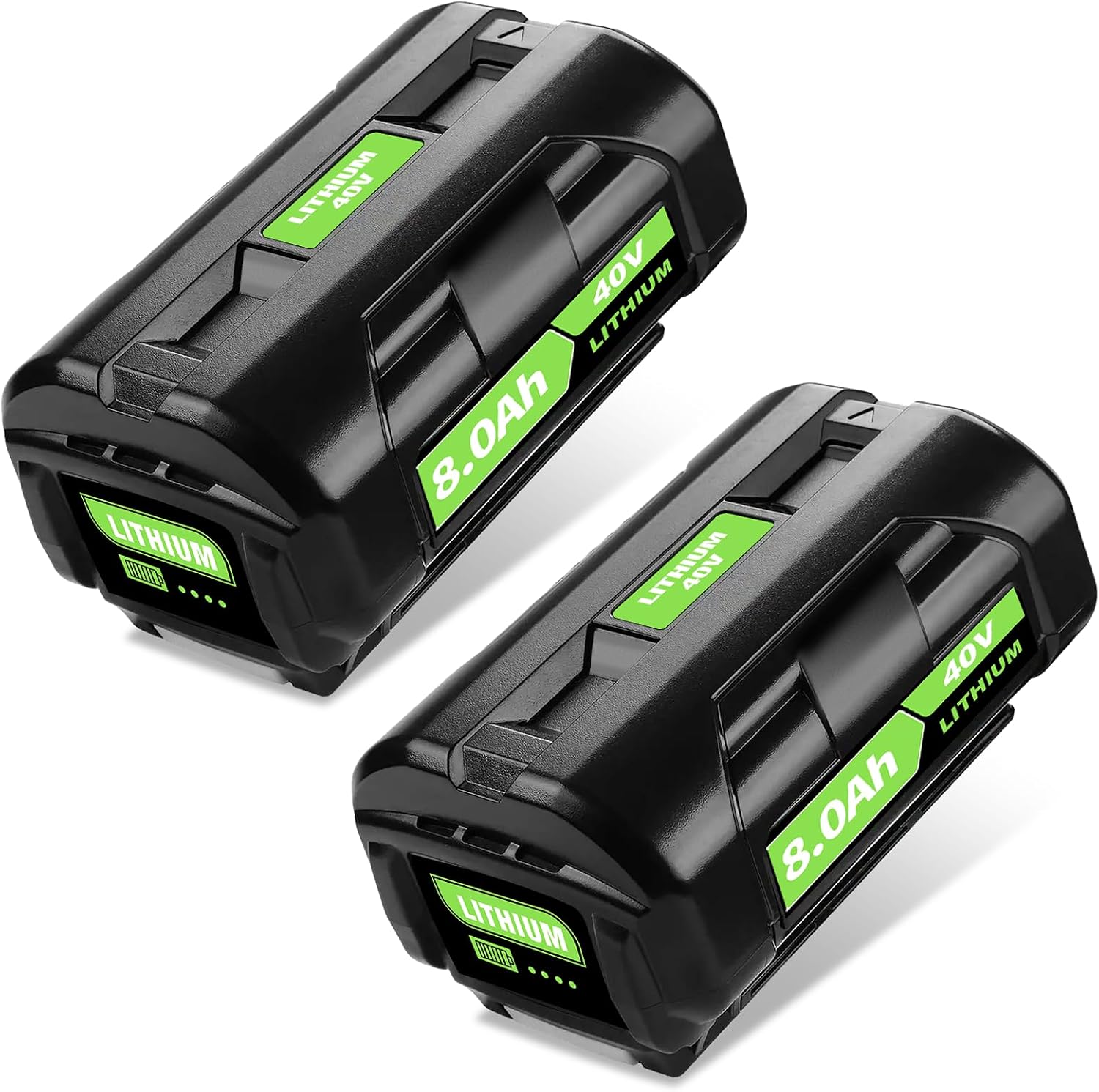 2PCS 8000mAh OP4060A Replacement for Ryobi 40V Battery Compatible with Ryobi 40V Lithium Battery OP40601 OP4015 OP40201 OP4026 OP40261 OP4030 OP4040 OP40401 OP4050 OP40501 Tools (2)