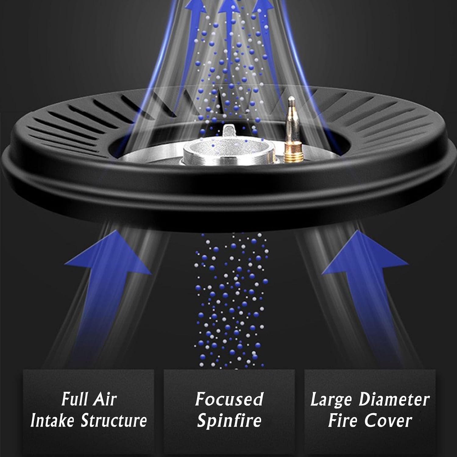 NIKKHO Gas Stove,2 Stove Eyes Burner,Suitable for Home and Commercial Use,NG/LPG Convertible,with Flame Out Protection,Suitable for Home and Outdoor (Color : LPG), 54768