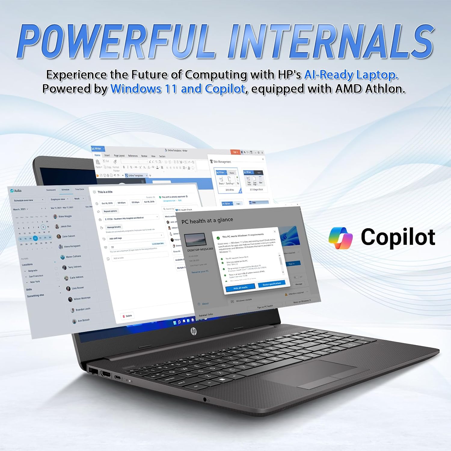 HP 15 FHD Business UltraBook Laptop • 16GB RAM • 512GB PCIe SSD • Powerful AMD Performance • Copilot AI-Ready • Ethernet Port • Long Battery Life • Windows 11 Pro – Built for Professionals