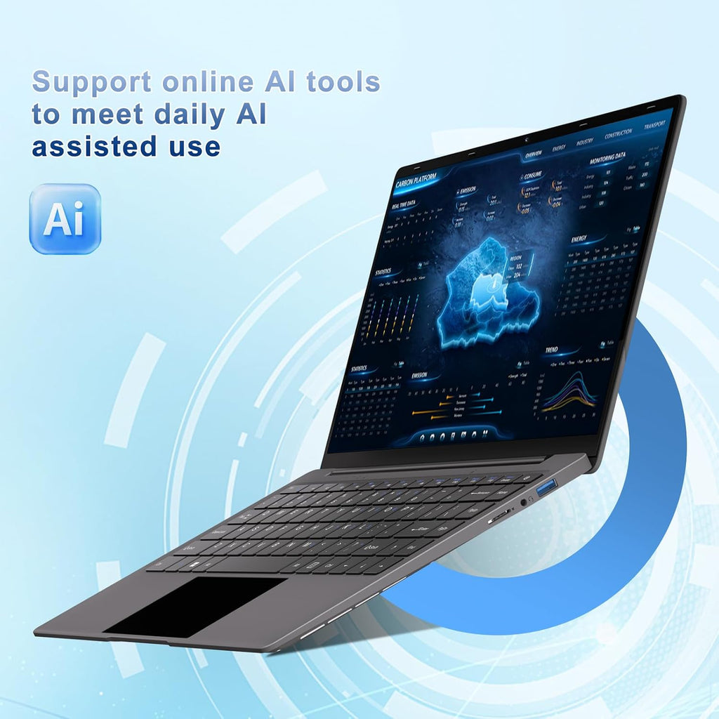 14 Inch Laptop Computer Win 11 8GB+256GB SSD Up to 1TB SSD Expand Laptops Celeron N4020 Up to 2.8Ghz 1080p FHD Dual WiFi BT4.2 with Webcam Screen Projection Function for Business Student- Gray
