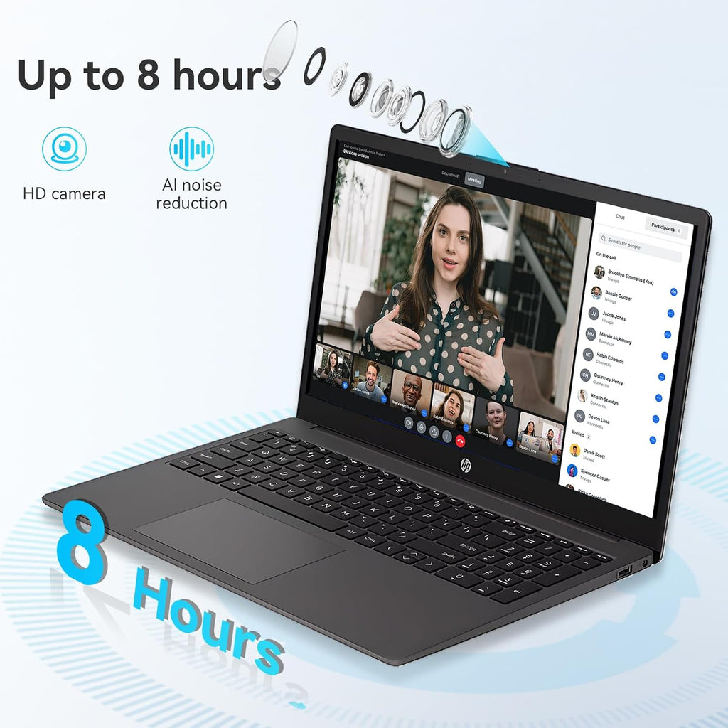 HP 255 G10 Business Laptop 2025 Updated, 15.6' FHD, AMD Ryzen 7 7730U (32GB RAM | 1TB SSD), Numeric Keypad, Webcam, Windows 11 Pro, WiFi 6& Bluetooth with LTP Accessory Kit