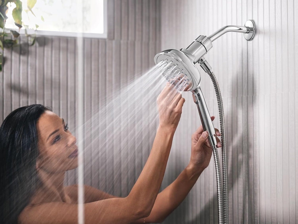 Moen Verso Infiniti Dial Square Handheld Shower, 5-Inch Diameter Spray Head, Chrome, 220H5