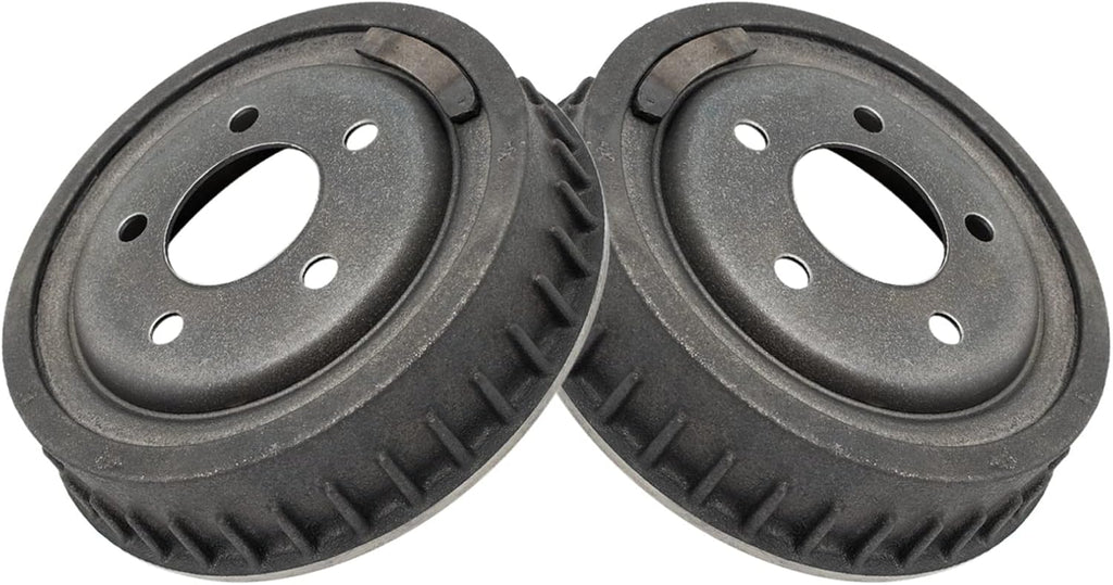 TRQ Front & Rear Brake Pad & Rotor,Shoe & Drum Kit Premium G-Coated Ceramic Performance Compatible with 1998-2002 Ford Ranger Mazda B3000 1998-2000 B4000