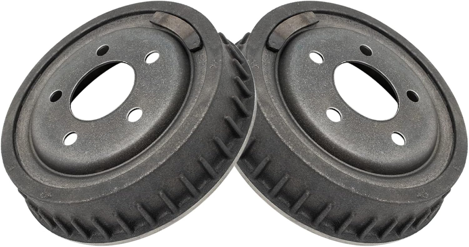 TRQ Front & Rear Brake Pad & Rotor,Shoe & Drum Kit Premium G-Coated Ceramic Performance Compatible with 1998-2002 Ford Ranger Mazda B3000 1998-2000 B4000