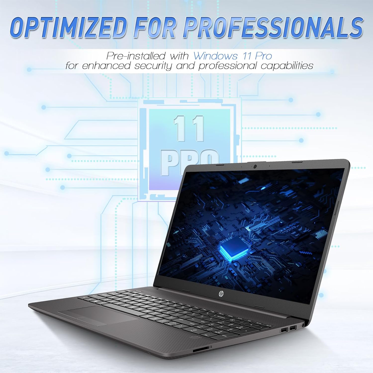 HP 15 FHD Business UltraBook Laptop • 16GB RAM • 512GB PCIe SSD • Powerful AMD Performance • Copilot AI-Ready • Ethernet Port • Long Battery Life • Windows 11 Pro – Built for Professionals