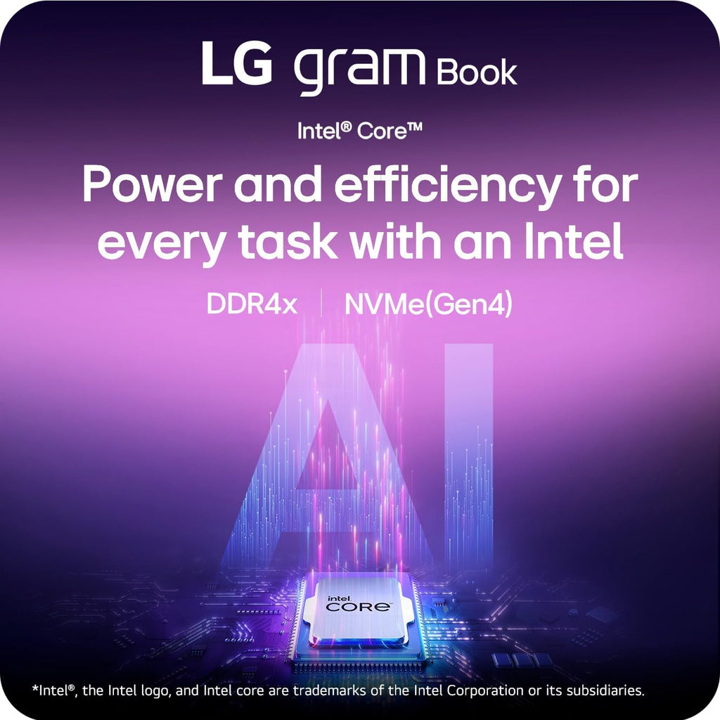 LG gram Book 15-inch Lightweight Laptop Computer, Intel Core i5-1334U Processor, Windows 11 Home, 8GB RAM, 256GB SSD - Titan Silver