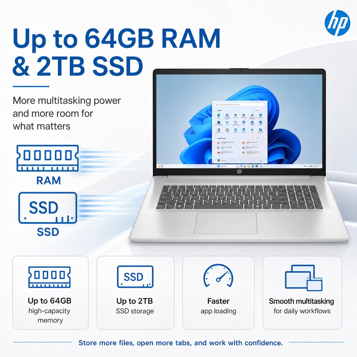 HP New Released 17.3' FHD Business Laptop(2026/2027Edition) with MS365 for Web, Powerful AMD Ryzen 5 7430U(Beats Core i7-1335U), 16GB RAM, 512GB PCIe, Ultra Quiet Design, Long Battery Life, Windows 11